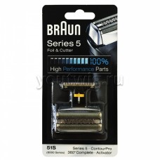 Braun 51S Replacement Foil and Cutter Cassette Multi Silver BLS Combi Pack (81387975)